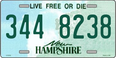 NH license plate 3448238