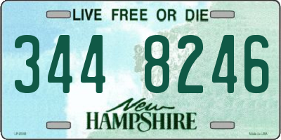 NH license plate 3448246