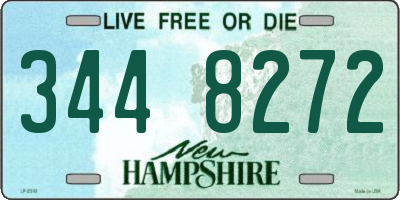 NH license plate 3448272