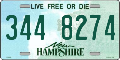 NH license plate 3448274
