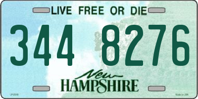 NH license plate 3448276