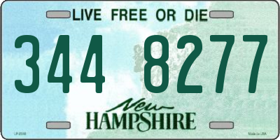 NH license plate 3448277