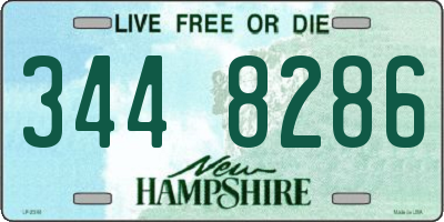 NH license plate 3448286