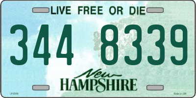 NH license plate 3448339