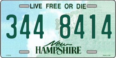 NH license plate 3448414