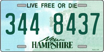 NH license plate 3448437
