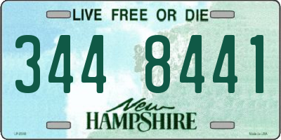 NH license plate 3448441