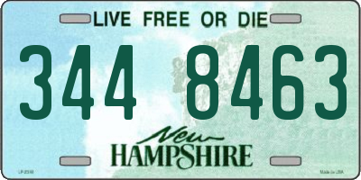 NH license plate 3448463