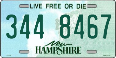 NH license plate 3448467