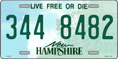NH license plate 3448482