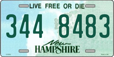 NH license plate 3448483