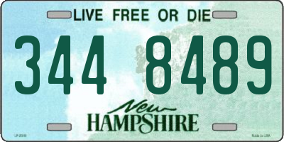 NH license plate 3448489