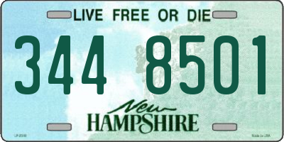 NH license plate 3448501