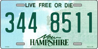 NH license plate 3448511