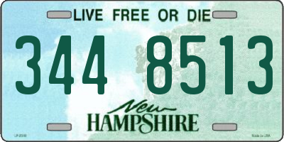 NH license plate 3448513