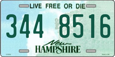 NH license plate 3448516