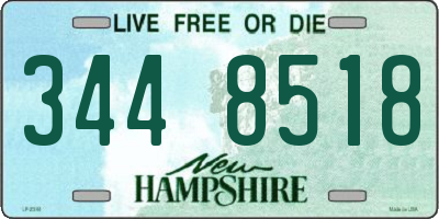 NH license plate 3448518