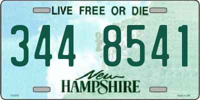 NH license plate 3448541