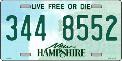 NH license plate 3448552