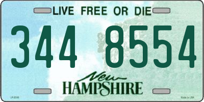 NH license plate 3448554
