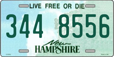 NH license plate 3448556