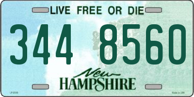 NH license plate 3448560
