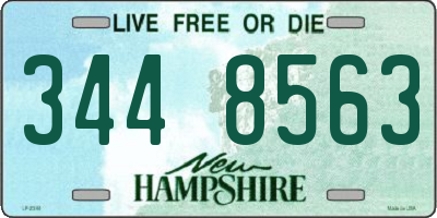NH license plate 3448563