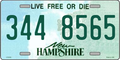 NH license plate 3448565