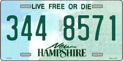 NH license plate 3448571