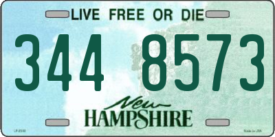NH license plate 3448573