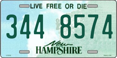 NH license plate 3448574