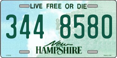 NH license plate 3448580