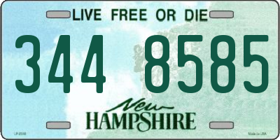 NH license plate 3448585