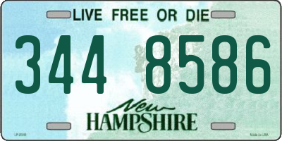 NH license plate 3448586