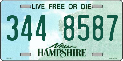 NH license plate 3448587