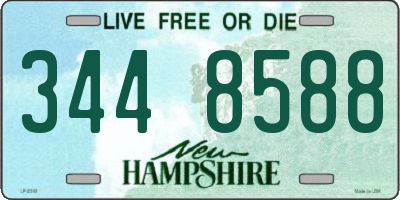 NH license plate 3448588