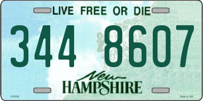 NH license plate 3448607