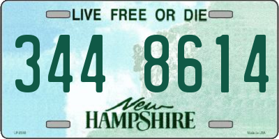 NH license plate 3448614