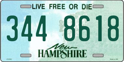 NH license plate 3448618