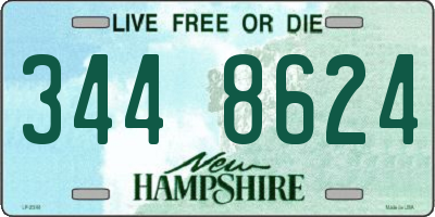 NH license plate 3448624