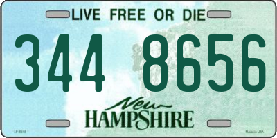 NH license plate 3448656