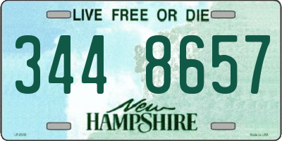 NH license plate 3448657