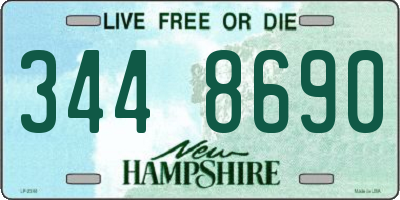 NH license plate 3448690
