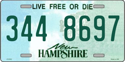 NH license plate 3448697