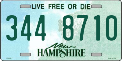 NH license plate 3448710