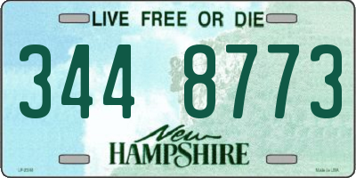 NH license plate 3448773