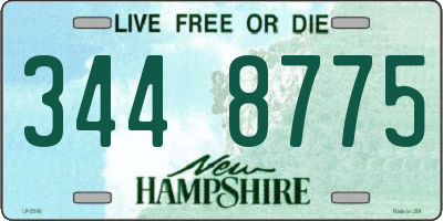 NH license plate 3448775