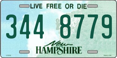 NH license plate 3448779