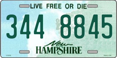 NH license plate 3448845