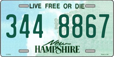 NH license plate 3448867